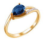 Серебряное кольцо 01К255947А-1