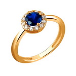 Серебряное кольцо 01К258521А-1