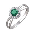 Серебряное кольцо 01К258522-2