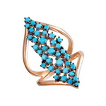 Серебряное кольцо 01К259209-1АЧ