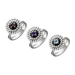 Серебряное кольцо 01К358015