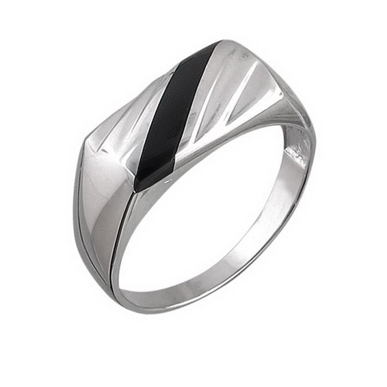 Мужское серебряное кольцо 01Т451520-1