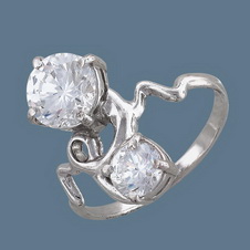 Серебряное кольцо 51К151713Р