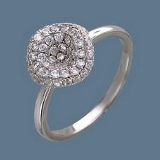 Серебряное кольцо А10К15A032G