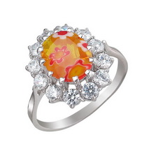 Серебряное кольцо С14К255134