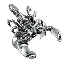 Серебряное кольцо Скорпион С21К0508511Ч