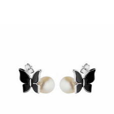 Серьги из серебра Fidelis SAM111E-bk